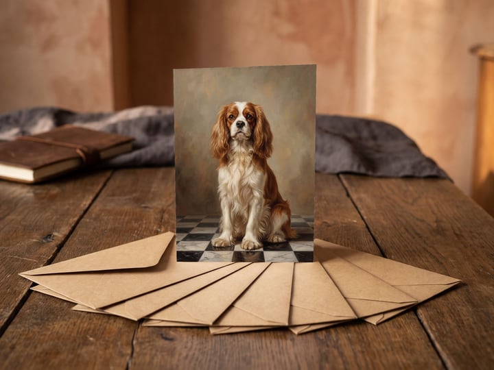 The "The Aristocrat" card — with a wide fan of seven envelopes