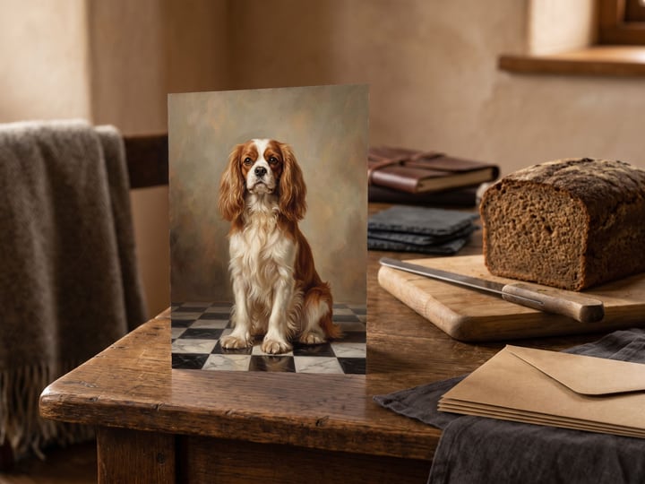 The "The Aristocrat" card — beside a rye loaf on a cutting board