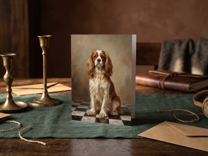 The "The Aristocrat" card — on a green linen runner