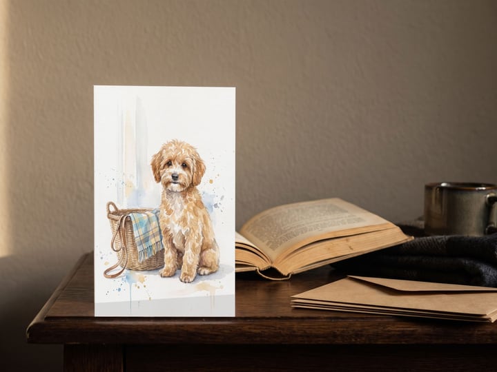 The "Welcome Home" card — beside a face-down book