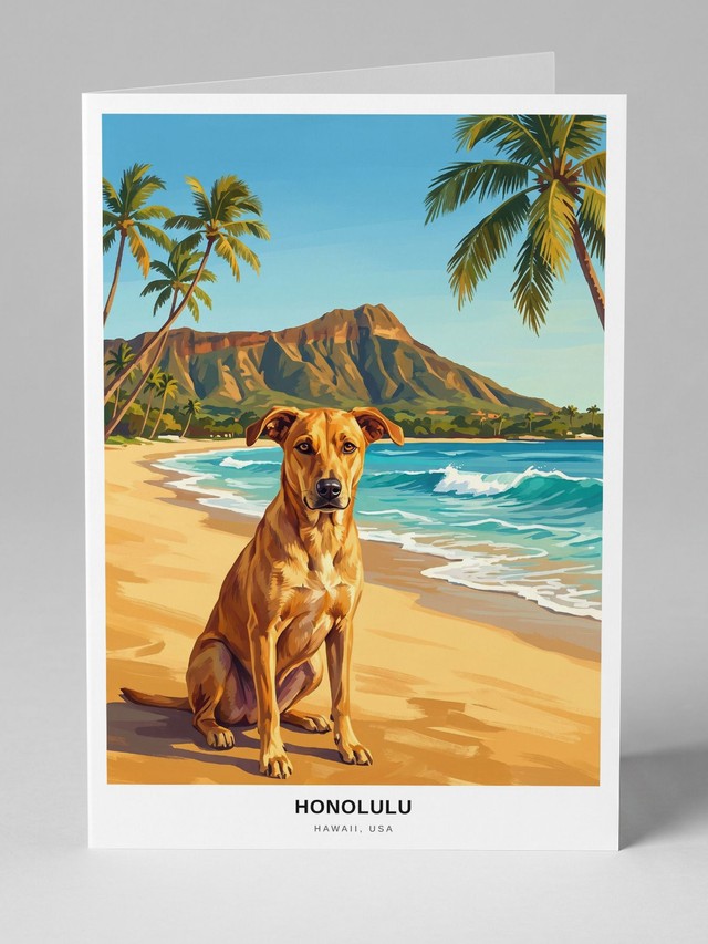 Honolulu &mdash; the card you will receive