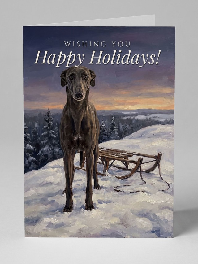 The Old Sled Hill &mdash; the card you will receive