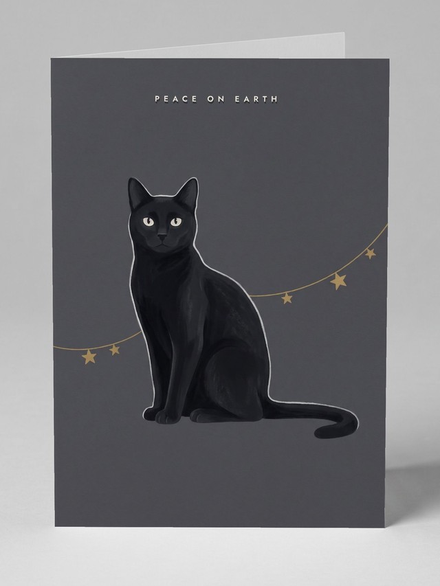 Star Garland Charcoal &mdash; the card you will receive