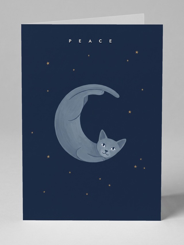 Crescent Moon Cat &mdash; the card you will receive