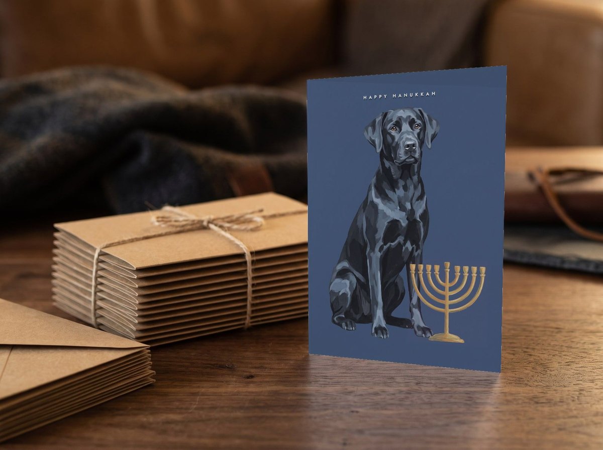 A card standing upright — beside a stack of ten matching cards